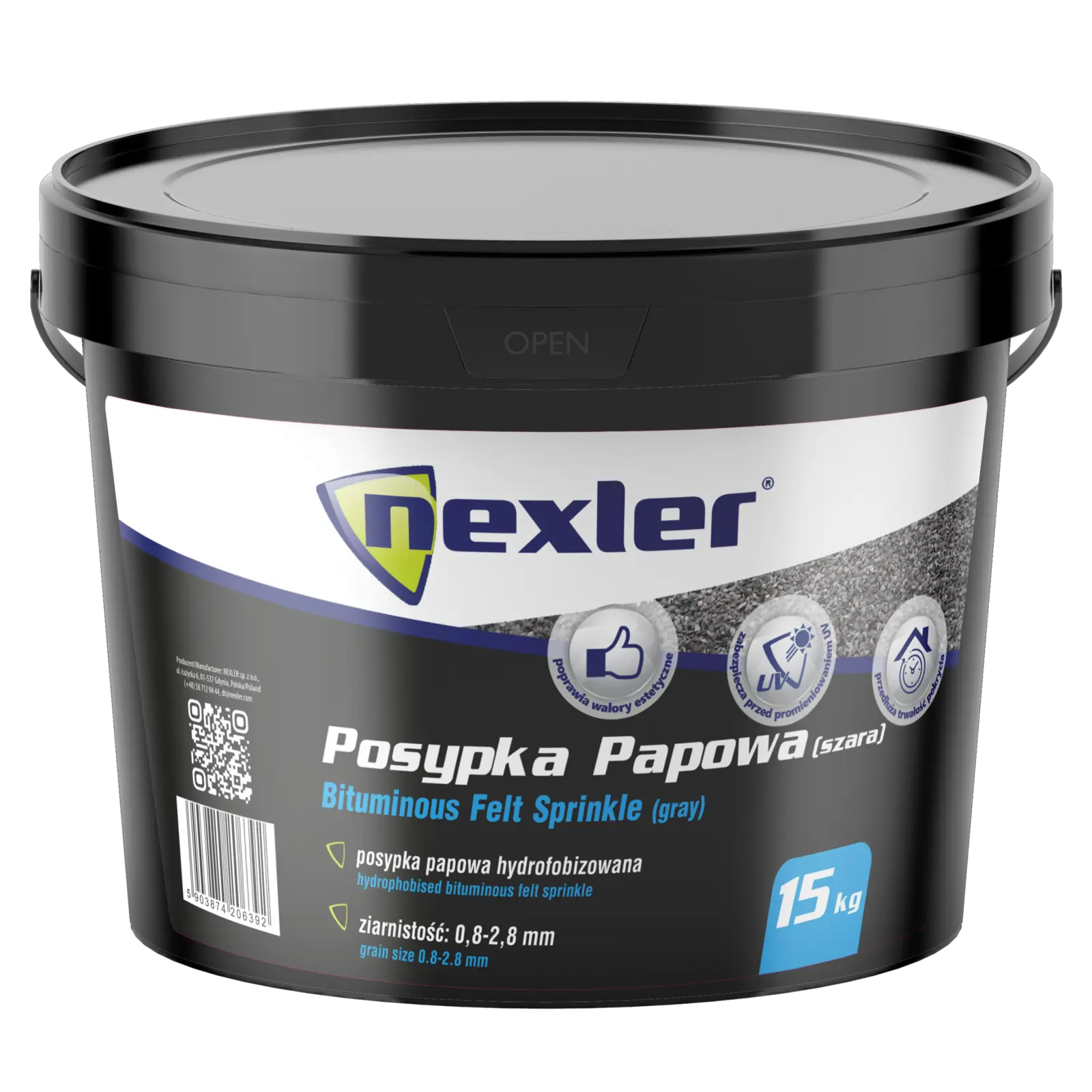 NEXLER Bituminous Felt Sprinkle – Dachgranulat für Bitumenbahnen