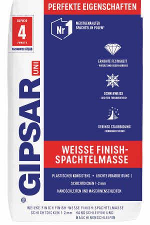 GIPSAR UNI – MIT POLYMEREN VERSTÄRKT 20kg