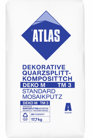 ATLAS DEKO M TM 3 Mosaikputz | Dekorativer Quarzsplitt-Putz für Fassaden