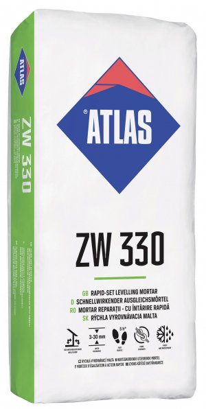 ATLAS ZW 330 – Schnell ausgleichende Nivelliermasse 3–30 mm, belegefertig in 5 Stunden