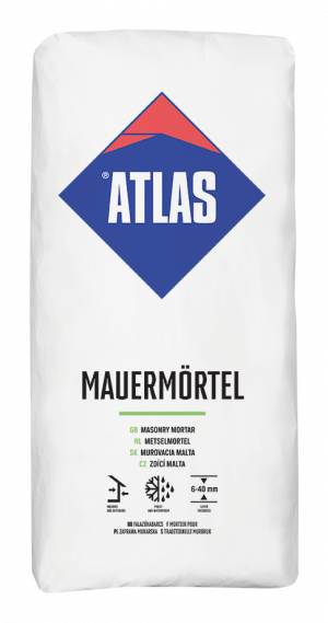 ATLAS MAUERMÖRTEL Basic – Universeller Mauermörtel für Ziegel, Beton & Kalksandstein (25 kg)