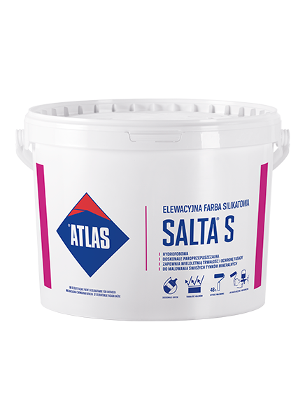 ATLAS SALTA S – Silikat-Fassadenfarbe | Farbgruppe II | 10 l