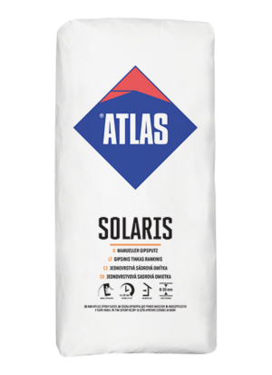 ATLAS SOLARIS – Manueller Gipsputz (8-30 mm) | 25 kg