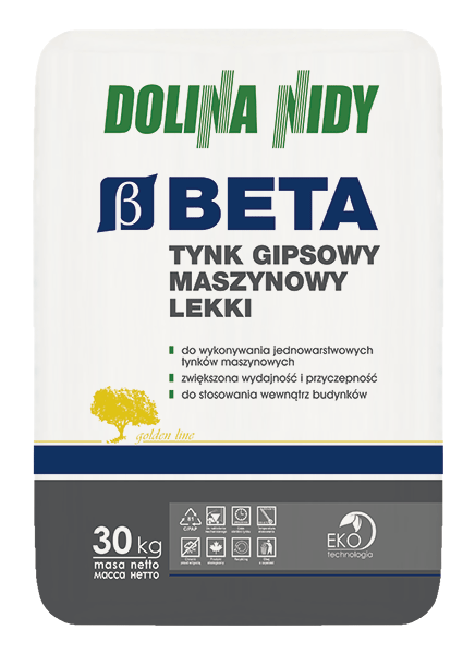 DOLINA NIDY BETA – Leichter Maschinen-Gipsputz für Innenräume | 30 kg