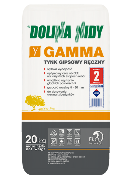 DOLINA NIDY GAMMA – Manueller Gipsputz | 20 kg