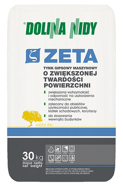 DOLINA NIDY ZETA – Verstärkter maschineller Gipsputz | 30 kg