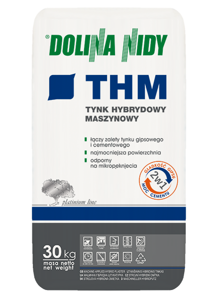 DOLINA NIDY THM – Hybrid-Maschinengipsputz | 30 kg