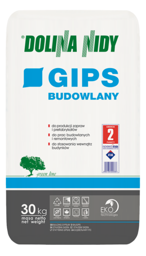 DOLINA NIDY BAUGIPS – Schnell abbindender Gips für Montage und Reparaturen | 2 kg / 15 kg / 30 kg