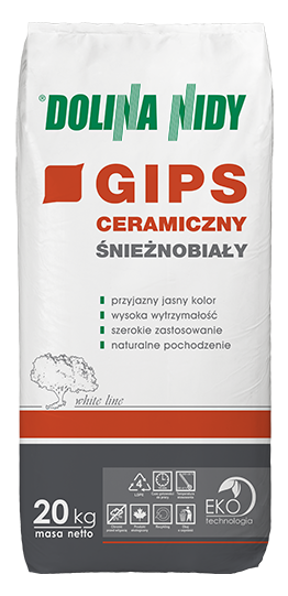 DOLINA NIDY KERAMIKGIPS SCHNEEWEISS – Gips für Keramikformen und Präzisionsguss | 20 kg