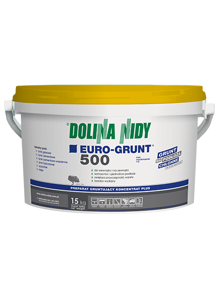 DOLINA NIDY EURO-GRUNT 500 – Grundierkonzentrat, Verdünnung bis 1:5 | 15 kg