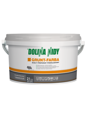 DOLINA NIDY GRUNT-FARBA – Weiße Grundierfarbe zur Untergrundvorbereitung | 21 kg