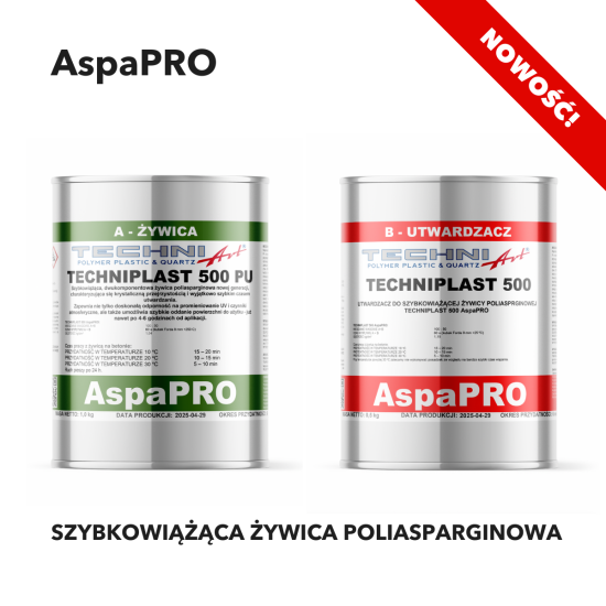 TECHNIArt Techniplast 500 AspaPRO – Zweikomponentiges schnellhärtendes Polyaspartic-Harz