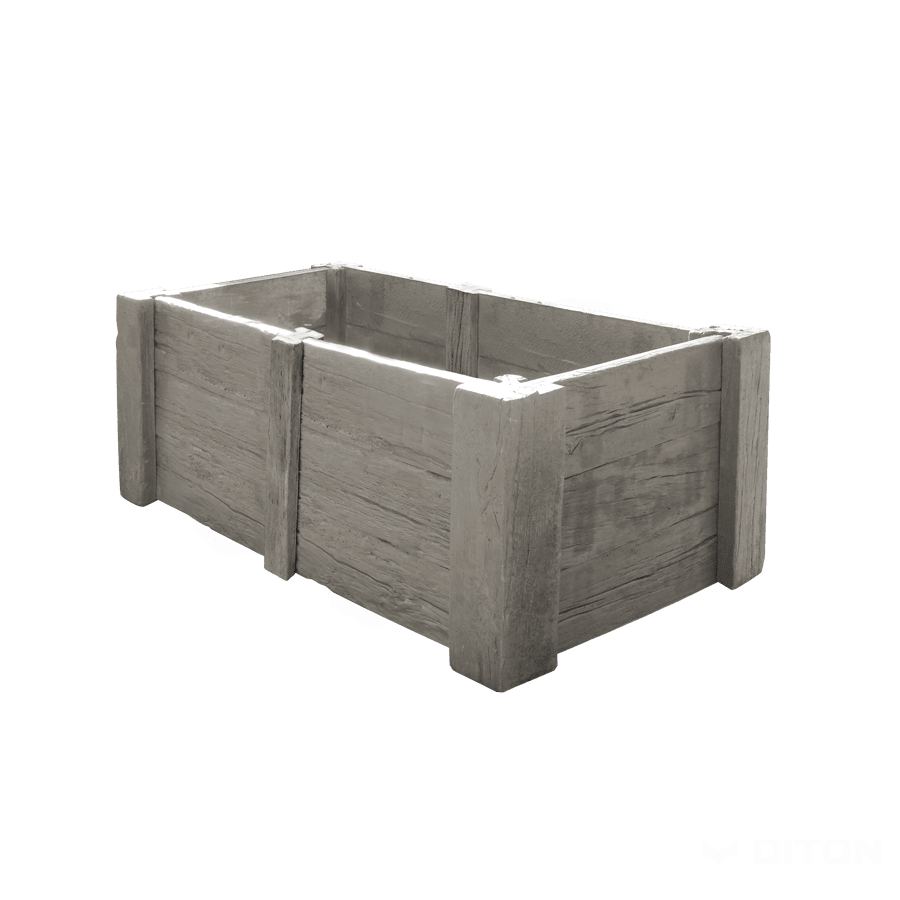 DITON Hochbeete in Eichenoptik – Beton-Hochbeete in Holzoptik