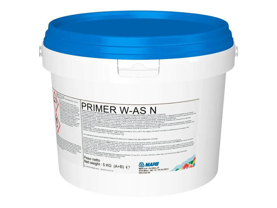 MAPEI PRIMER W-AS N – Elektrisch leitfähige Epoxidharz-Grundierung – 5 kg