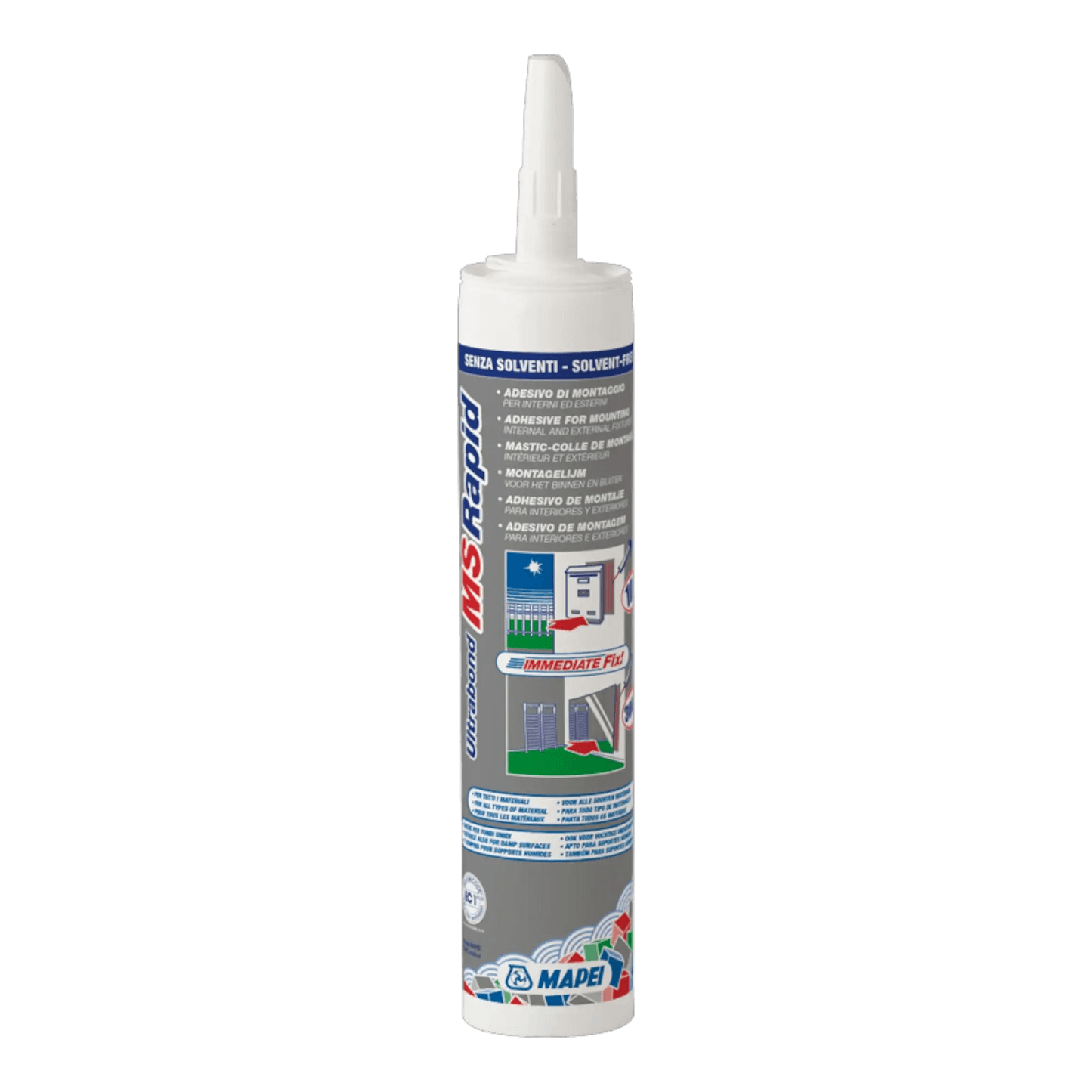 MAPEI ULTRABOND MS RAPID – Hybrid-Montageklebstoff – 290 ml
