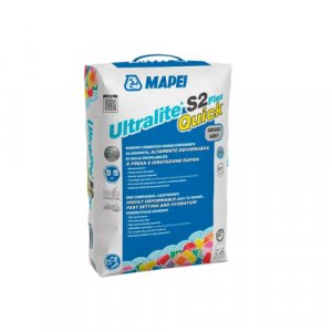 MAPEI ULTRALITE S2 FLEX QUICK – Schnell erhärtender, stark verformbarer Leichtverlegemörtel – 15 kg