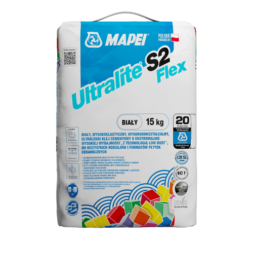 MAPEI ULTRALITE S2 FLEX – Stark verformbarer Leichtverlegemörtel – 15 kg