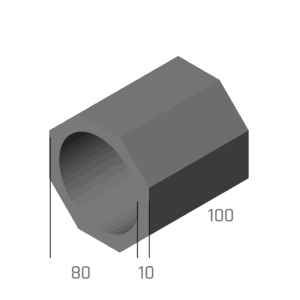 DITON Achteckige Betonrohre – Entwässerungs- und Technikbauteile