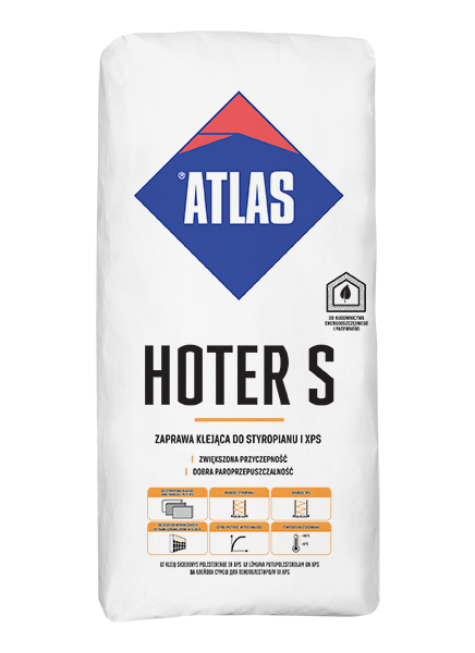 ATLAS HOTER S – Klebemörtel für Wärmedämmungssysteme mit Styropor | 25 kg