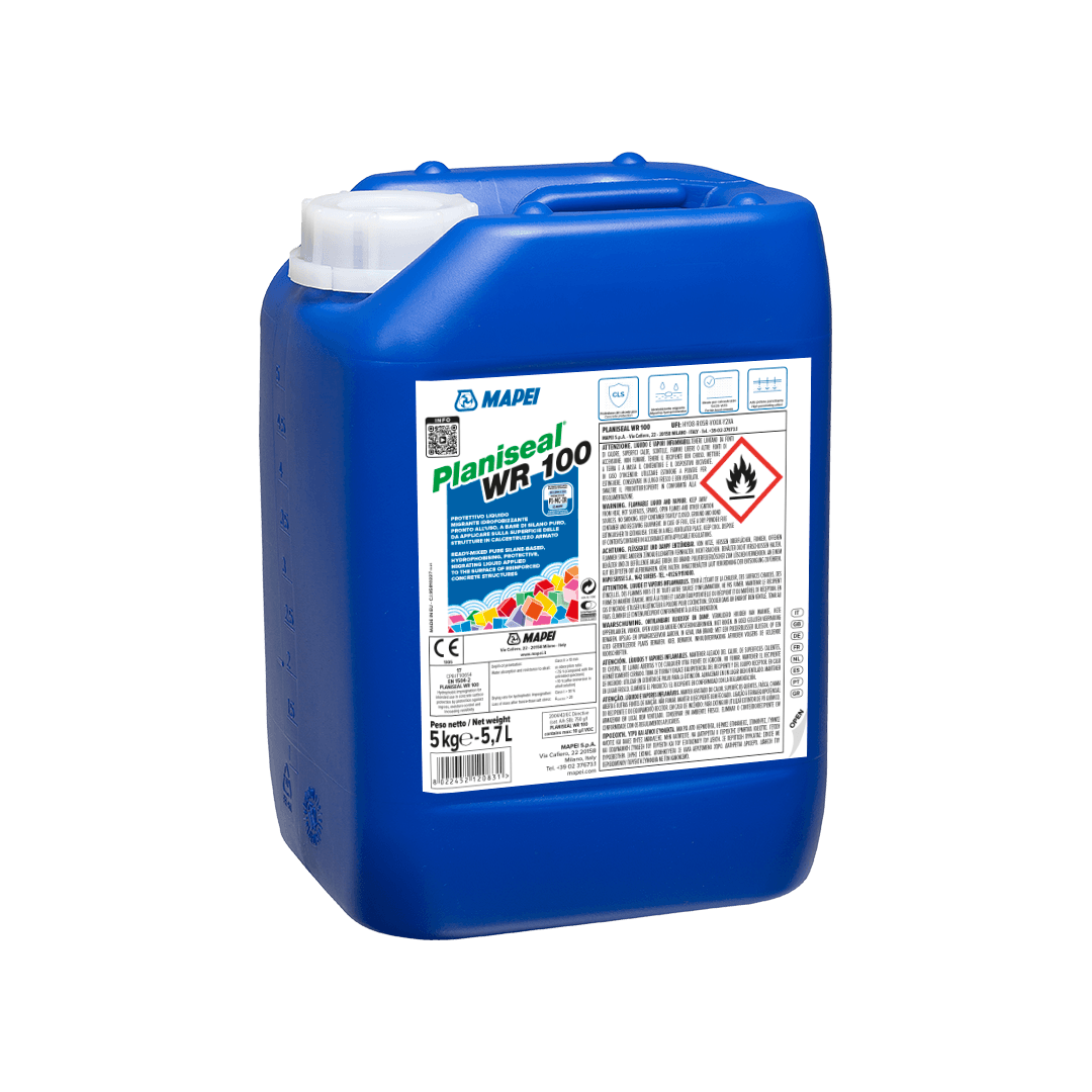 MAPEI PLANISEAL WR 100 – Hydrophobierende Silan-Imprägnierung für Stahlbeton – 5 kg