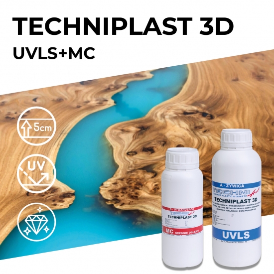 TECHNIArt TECHNIPLAST 3D UVLS+MC – UV-stabiles Gießharz bis 5 cm
