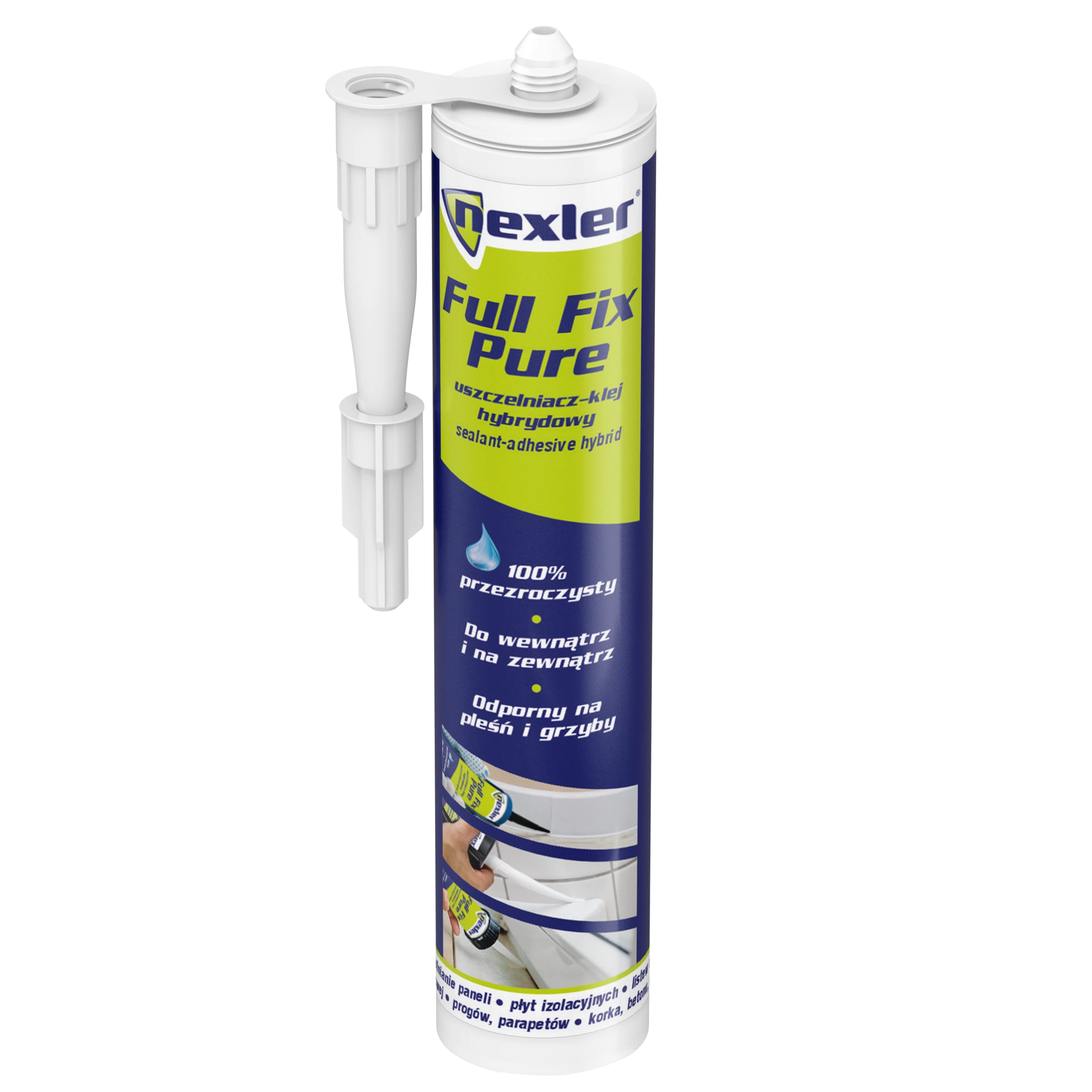 NEXLER Full Fix Pure – transparenter Hybrid-Kleb- und Dichtstoff – 290 ml