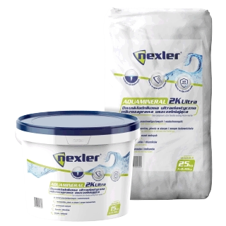 NEXLER AQUAMINERAL 2K Ultra – mineralisch-polymerer Dichtstoff – 40 (25 kg + 15 kg) kg