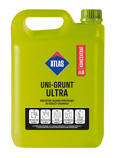ATLAS UNI-GRUNT ULTRA – Tiefeindringende Grundieremulsion | 4 kg