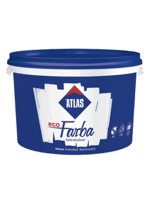 ATLAS ecoFARBA – Weiße Acryl Innenfarbe | 10 l