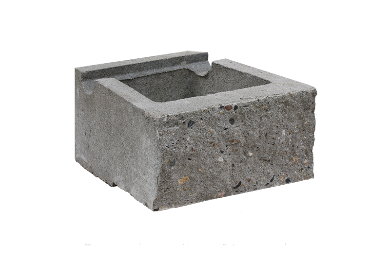 KB-BLOK CUP STONE klein – gespaltener Pflanz- und Böschungsstein