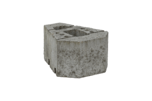 KB-BLOK GEOSTONE miniBENT 1/4 – glatter Viertel-Stützmauerstein mit plastischer Sichtseite für kleinere Radien