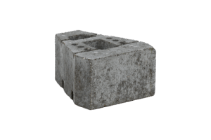 KB-BLOK GEOSTONE miniFLAT 1/4 – glatter Viertel-Stützmauerstein für kleinere Radien