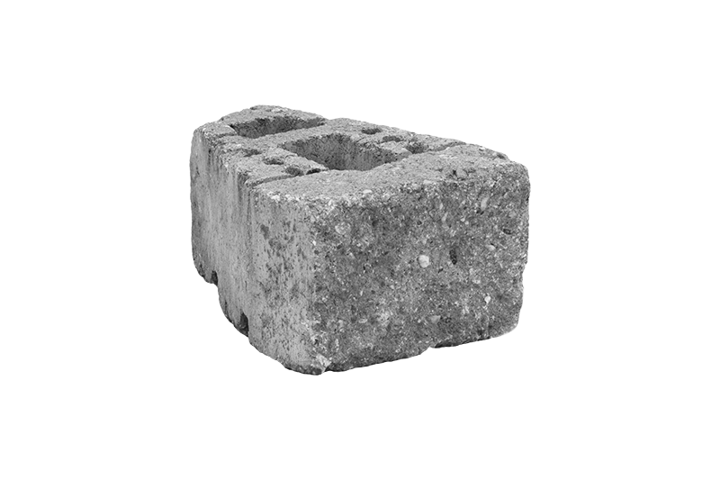 KB-BLOK GEOSTONE miniFLAT 1/4 GRIND – gespaltener Viertel-Stützmauerstein mit veredelter GRIND-Oberfläche