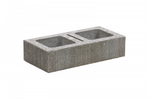 KB-BLOK KB 1-20 S90 – strukturierter teilbarer Beton-Mauerstein in 90 mm Höhe für Mauer-, Zaun- und Pfeilerbau
