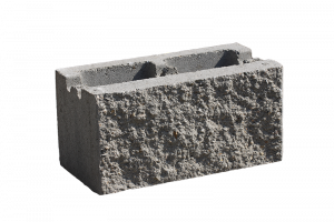 KB-BLOK KB 1-21 B mit Nut – einseitig gespaltener teilbarer Beton-Mauerstein mit Nut für Mauer-, Zaun- und Pfeilerbau
