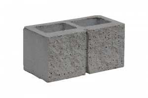 KB-BLOK KB 1-21 C – einseitig gespaltener teilbarer Beton-Mauerstein mit Profil C für Mauer-, Zaun- und Pfeilerbau