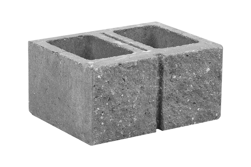 KB-BLOK KB 1-31 C – einseitig gespaltener teilbarer Beton-Mauerstein mit Profil C