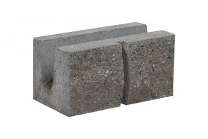 KB-BLOK KB 101-21 C – gespaltener Beton-Ringstein mit Profil C für 200-mm-Mauerwerk