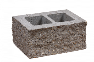 KB-BLOK KB 15-21 B – vierseitig gespaltener großformatiger Beton-Pfeilerstein für Mauer-, Zaun- und Pfeilerbau