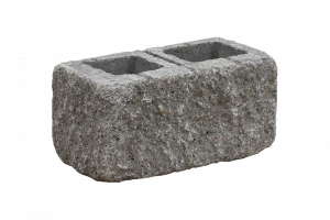 KB-BLOK KB 5-21 B GRIND – zweiseitig eckgespaltener teilbarer Beton-Mauerstein mit GRIND-Oberfläche für Mauer-, Zaun- und Pfeilerbau