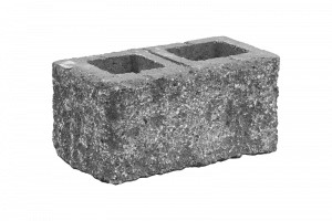 KB-BLOK KB 5-21 B RUSTIK – zweiseitig eckgespaltener teilbarer Rustik-Beton-Mauerstein für Mauer-, Zaun- und Pfeilerbau
