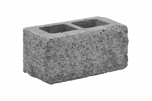 KB-BLOK KB 9-21 B RUSTIK – dreiseitig gespaltener Rustik-Beton-Pfeilerstein für Mauer-, Zaun- und Pfeilerbau