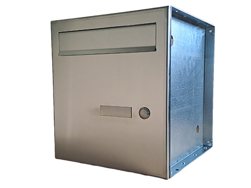 KB-BLOK Briefkasten PSD KBF III 300 – Einbaubriefkasten mit 1 Klingel, 1 Namensschild und Vorbereitung für Sprechanlage