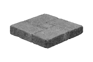 KB-BLOK KB sh-40 G 65 GRIND – Modulare gespaltene Pfeilerabdeckung mit GRIND-Oberfläche für 300 × 300 mm Pfeiler