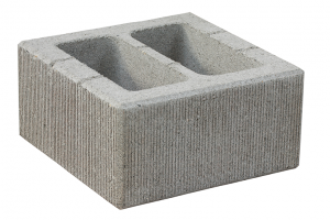 KB-BLOK PlayBlok KBF 40-9 S – gekratzter quadratischer Pfeilerstein für Zaun- und Mauerwerk