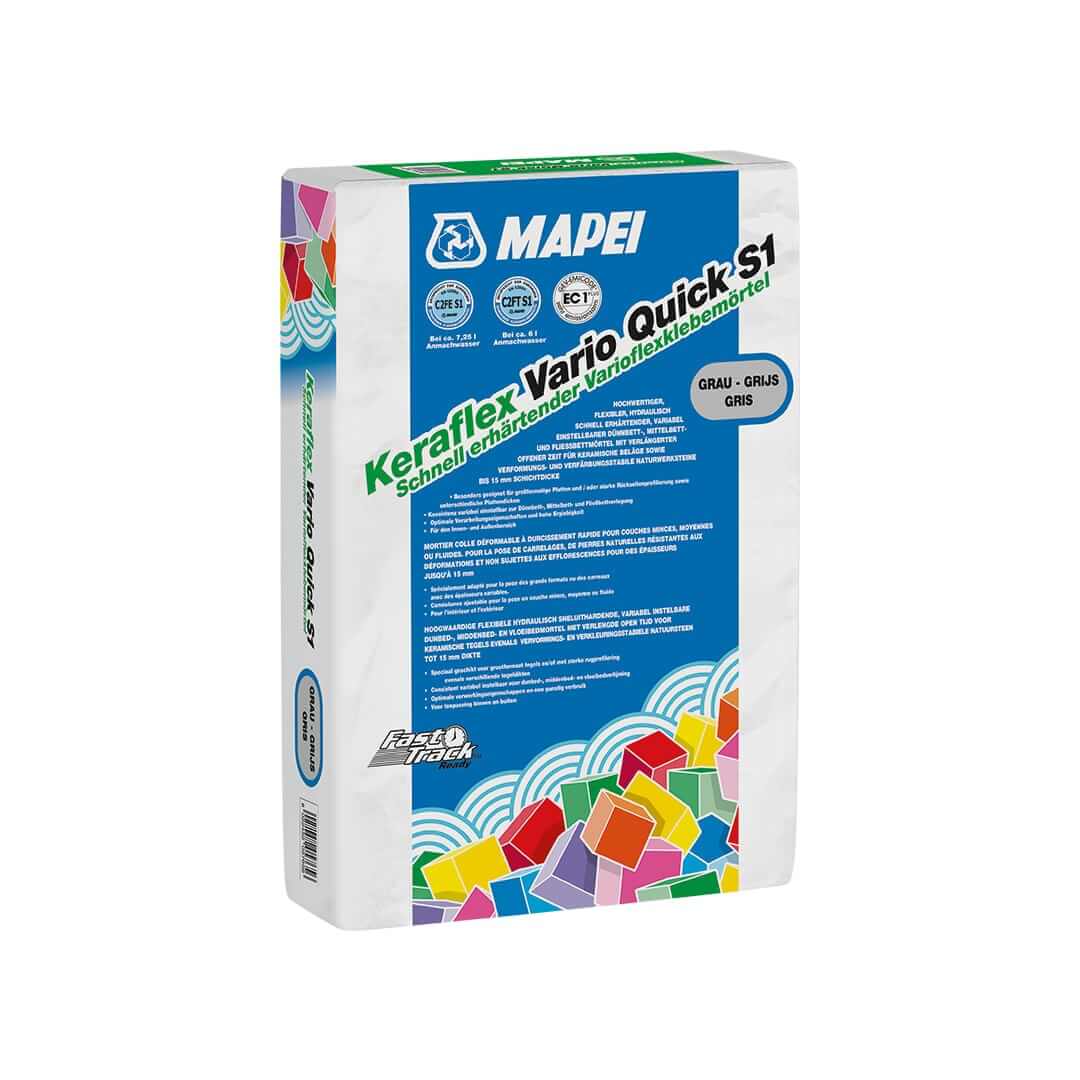 MAPEI KERAFLEX VARIO QUICK S1 – Schnell erhärtender Fliesenkleber – 25 kg
