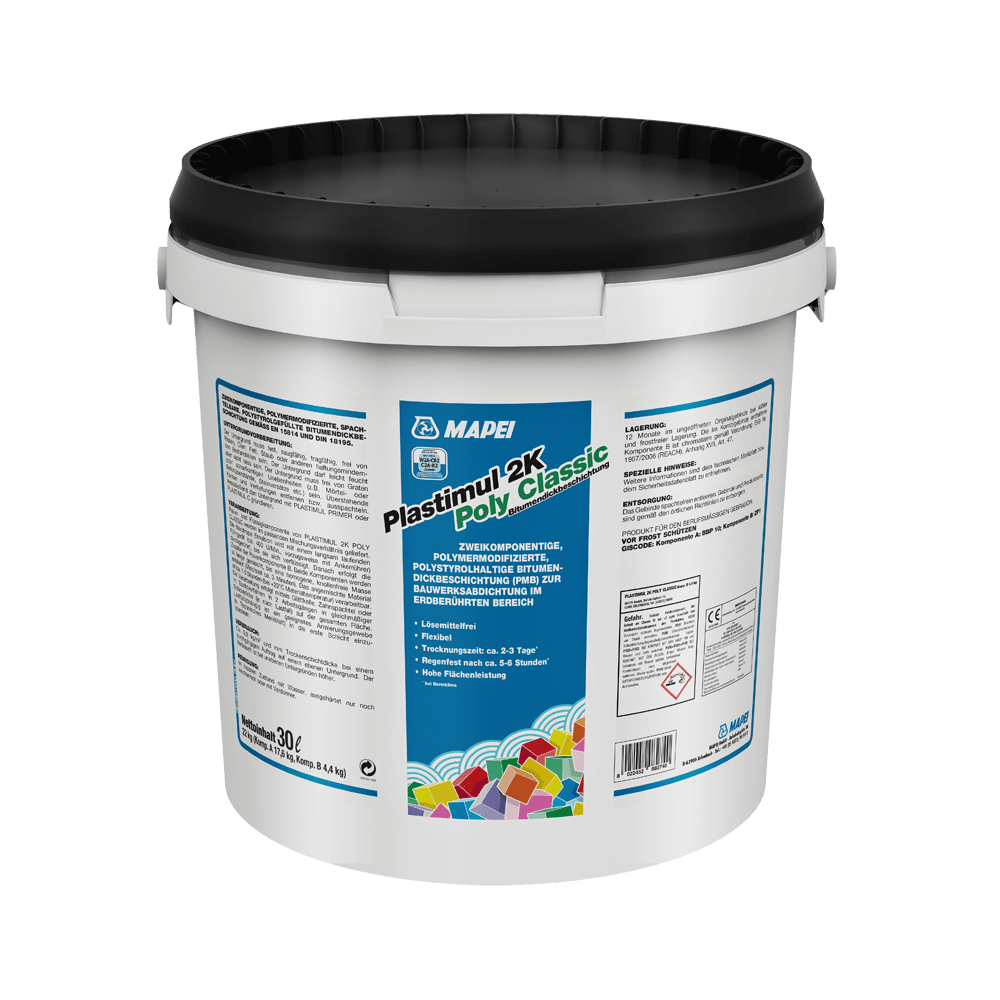 MAPEI PLASTIMUL 2K POLY CLASSIC – Bitumendickbeschichtung – 30 l