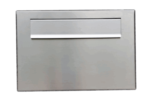 KB-BLOK Briefkasten PSD-200 – Einbaubriefkasten ohne Klingel und Namensschild, abschließbare Rückseite