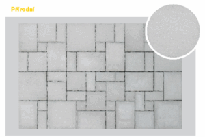KB-BLOK UNIVYŠEHRAD 60 AQUA – Betonpflaster für freie Mosaikverbände