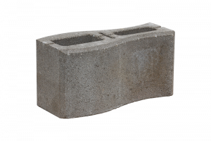KB-BLOK PlayBlok WALL FISH 150 A – glatter geschwungener Zaun- und Mauerstein